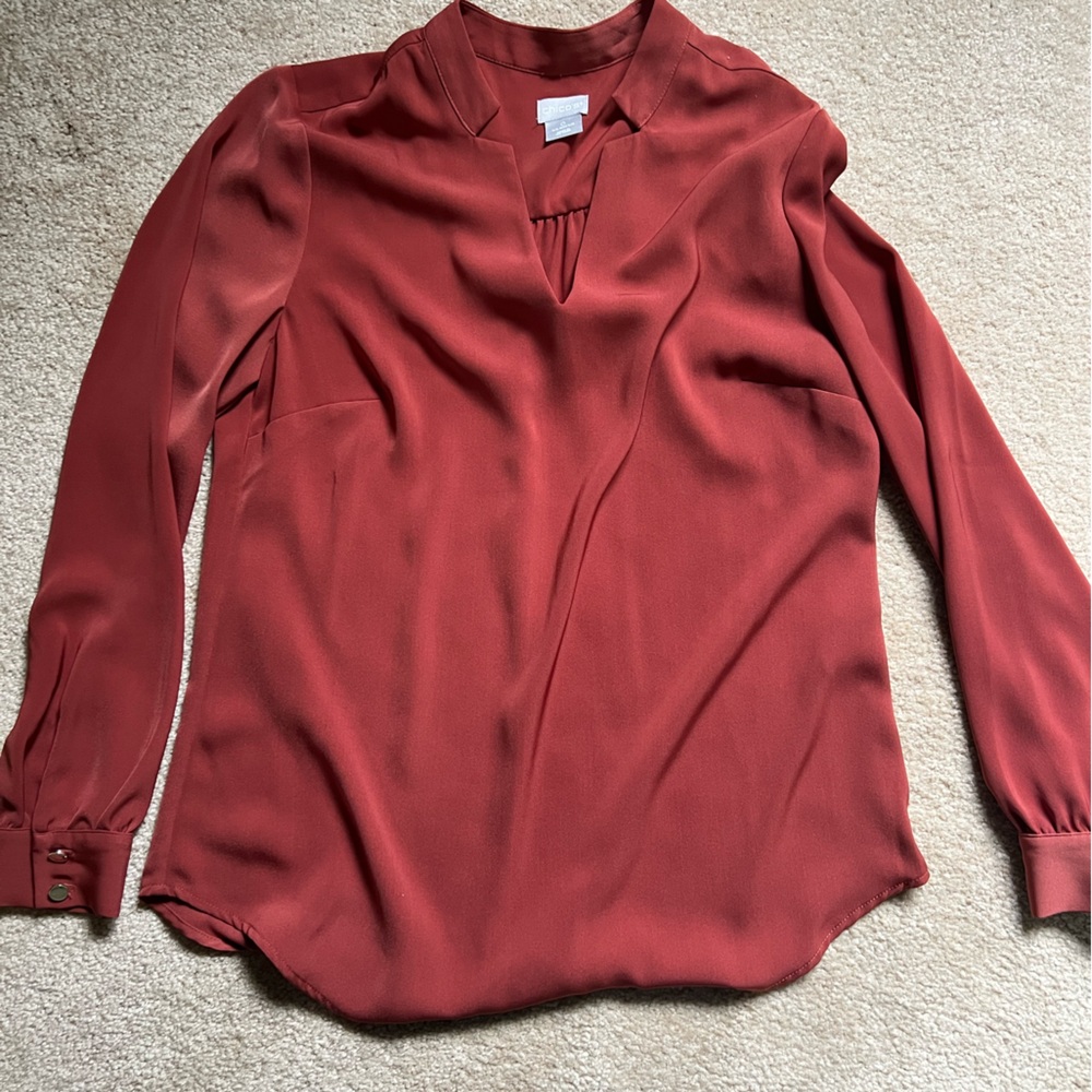 Chicos Size 0 Blouse- Orange